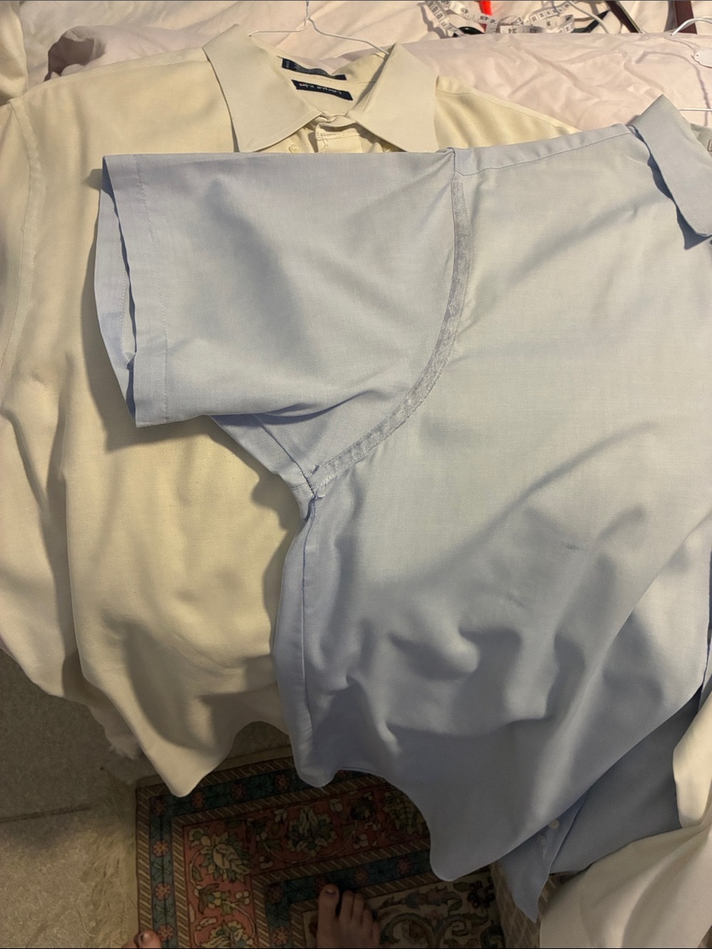 Bundle of 4-blue short slve, White short slve,White long slve, Blue long slve